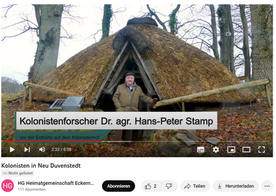 Dr. Hans Peter Stamp im Video des Heimatvereins Eckernförde
